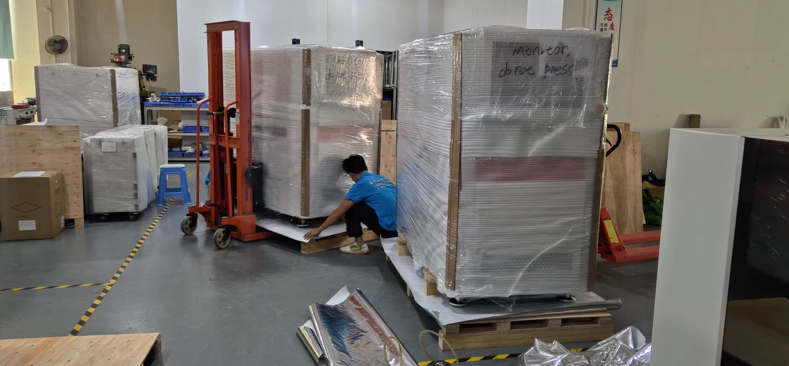 Les machines de marquage au laser de R-Tek exportées vers des pays étrangers sont emballés